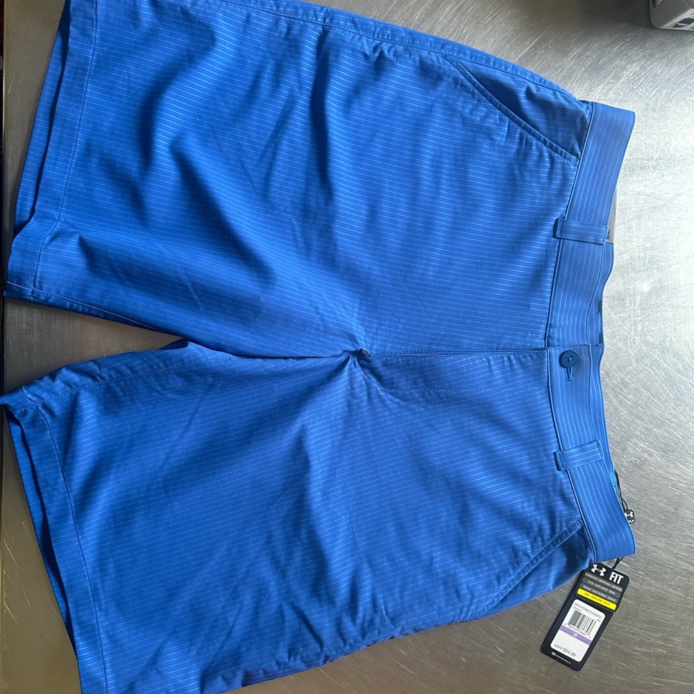 Under Armour Blue Flat Front Shorts